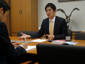 取材を受けました。