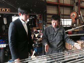 地元企業視察