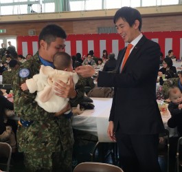 南スーダン派遣施設隊（第１０次要員）　任務完了報告式