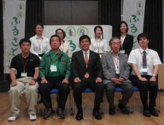 熊本で「車座ふるさとトーク」に出席