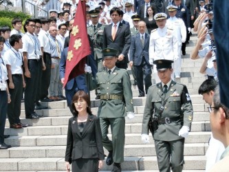 稲田防衛大臣離任式