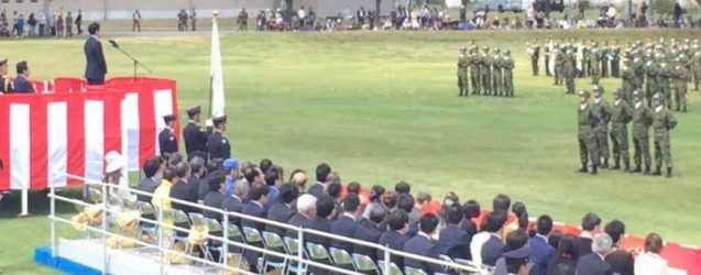 習志野駐屯地創設67周年、第一空挺団創立60周年記念式典