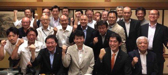 小林鷹之八千代後援会村上支部設立