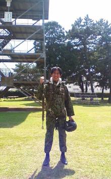 陸上自衛隊習志野駐屯地にて