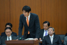 国会で答弁に立ちました　～首都直下地震対策特別措置法案～